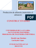 Constructivismo Produccion de Alfareria Materiales El Sabanero