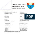Plan Operativo Anual Apafa 2023 2024 Sondor Mejorado