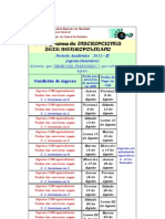 Insc Agosto-Diciem P.V. A.B. Dos Caminos CURSOS