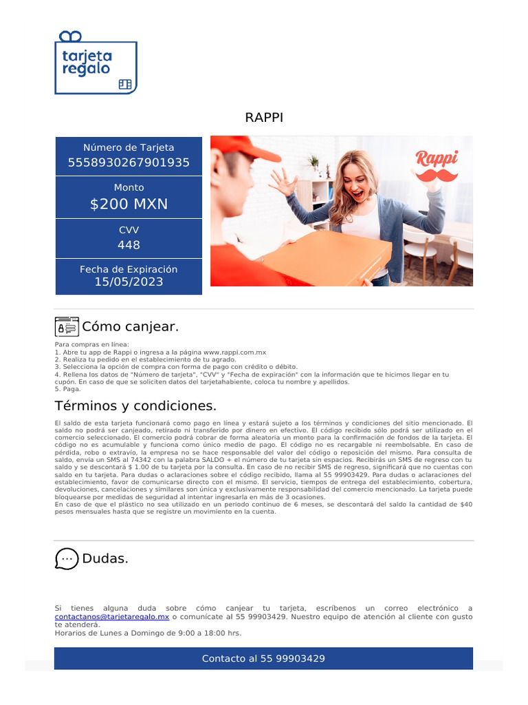 Cupon TP Rappi | PDF