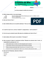 3 D La Rentree de Sita Questionnaire Chapitre 2 4eme 5eme Primaire PDF