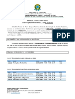 Convocação para matrícula em 3a chamada no IFPI Campus Floriano