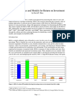 Practical Metrics and Models For Return On Investment by David F. Rico