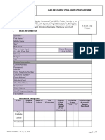 Form A - National GAD Resource Pool Profile Form