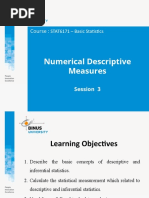 Numerical Descriptive Measures