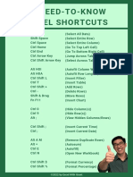 26 Need-To-Know Excel Shortcuts