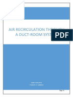 AIR RECIRCULATION THROUGH A DUCT SYSTEM