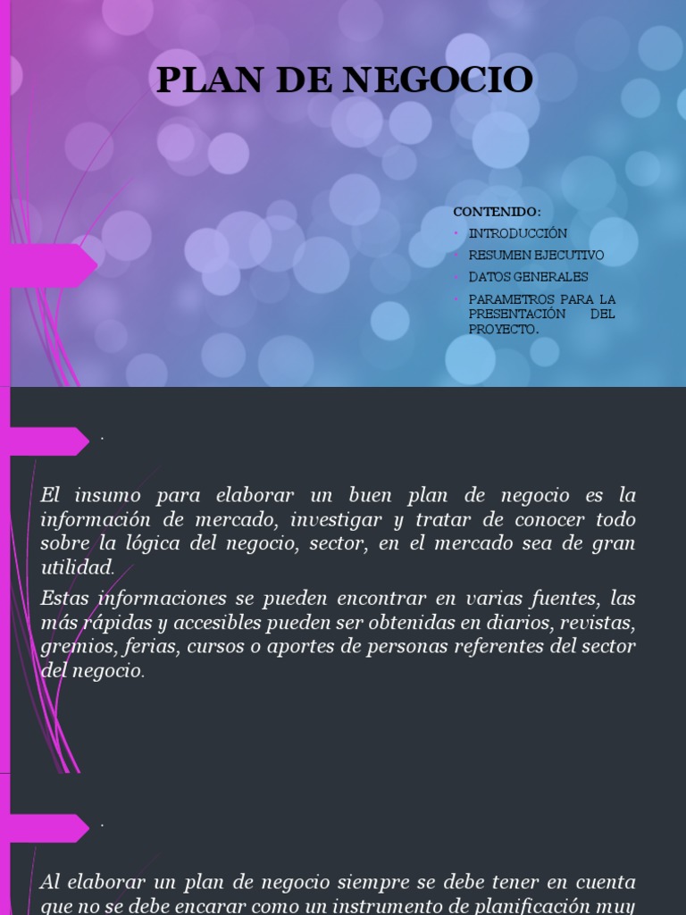 Guía Completa para un Plan de Negocio | PDF | Iniciativa empresarial ...