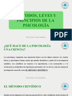 Métodos, Leyes y Principios de La Psicología