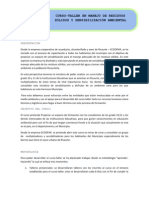 Diplomado en Residuos Solidos y Educacion Ambiental