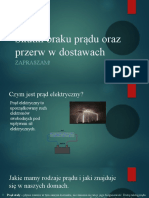 Skutki Braku Prądu Oraz Przerw W Dostawach