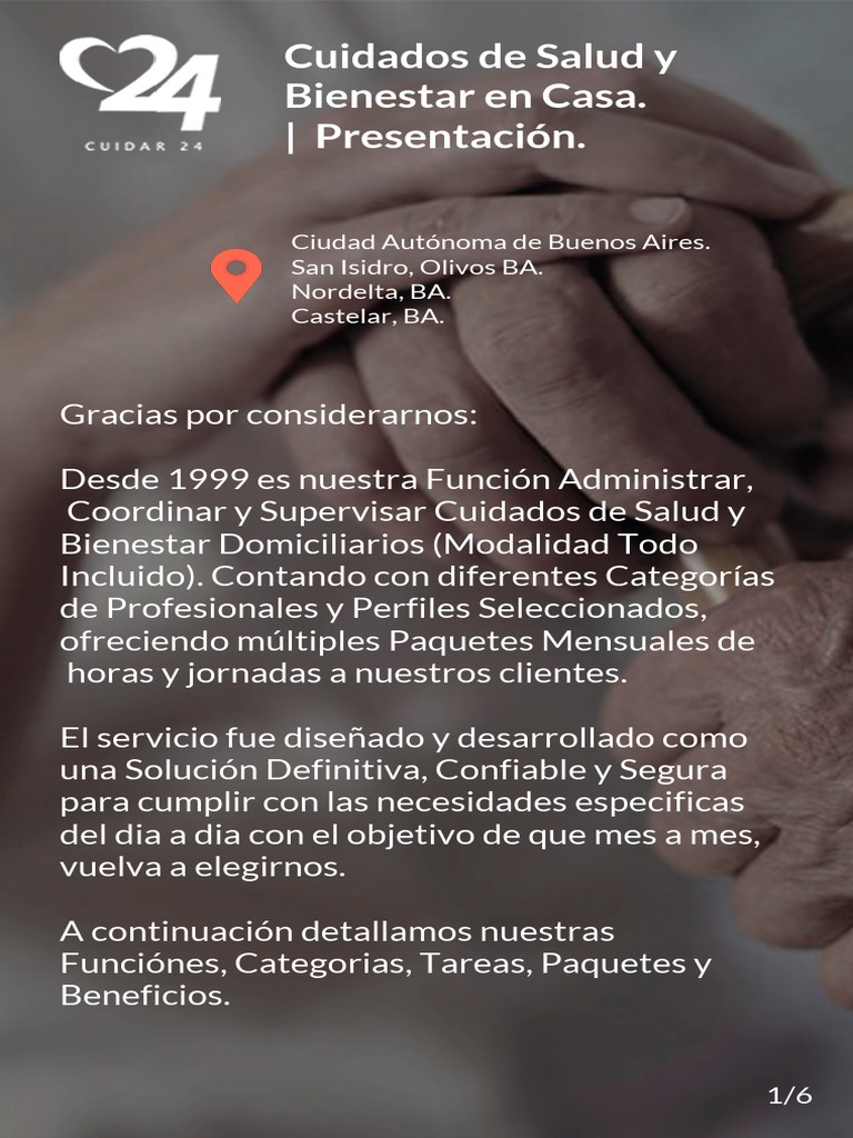 Cuidar 24 Cuidados De Salud Y Bienestar En Casa Pdf