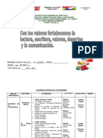 Planificación de actividades para el aprendizaje de Estudios de la Naturaleza