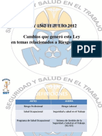Diapositivas Ley 1562 de 2012