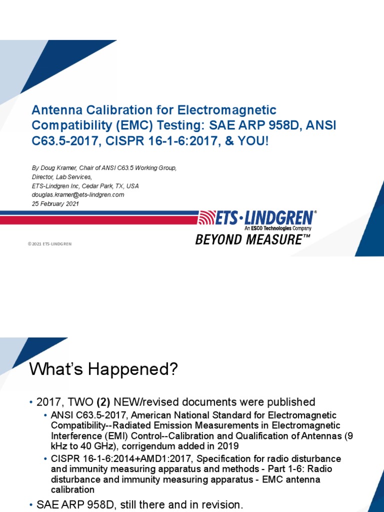 Antenna Calibration For EMC Testing | PDF | Antenna (Radio ...