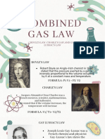 The Combined Gas Law (Boyle's Law, Charles's Law, and Gay-Lussac's Law