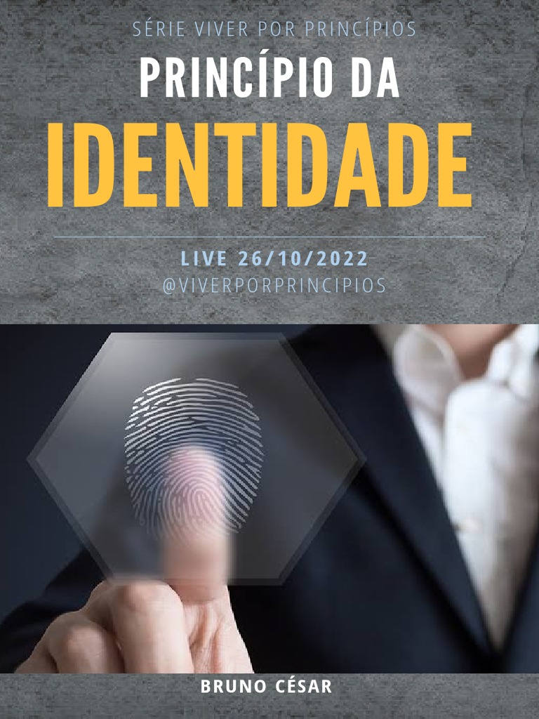 Princípio Da Identidade - Bruno César | PDF