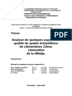 Contrôle de Qualité Et Analyses