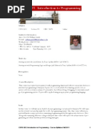 Download CSYS 1203 - Introduction to Programming Online by William Smith SN62442413 doc pdf