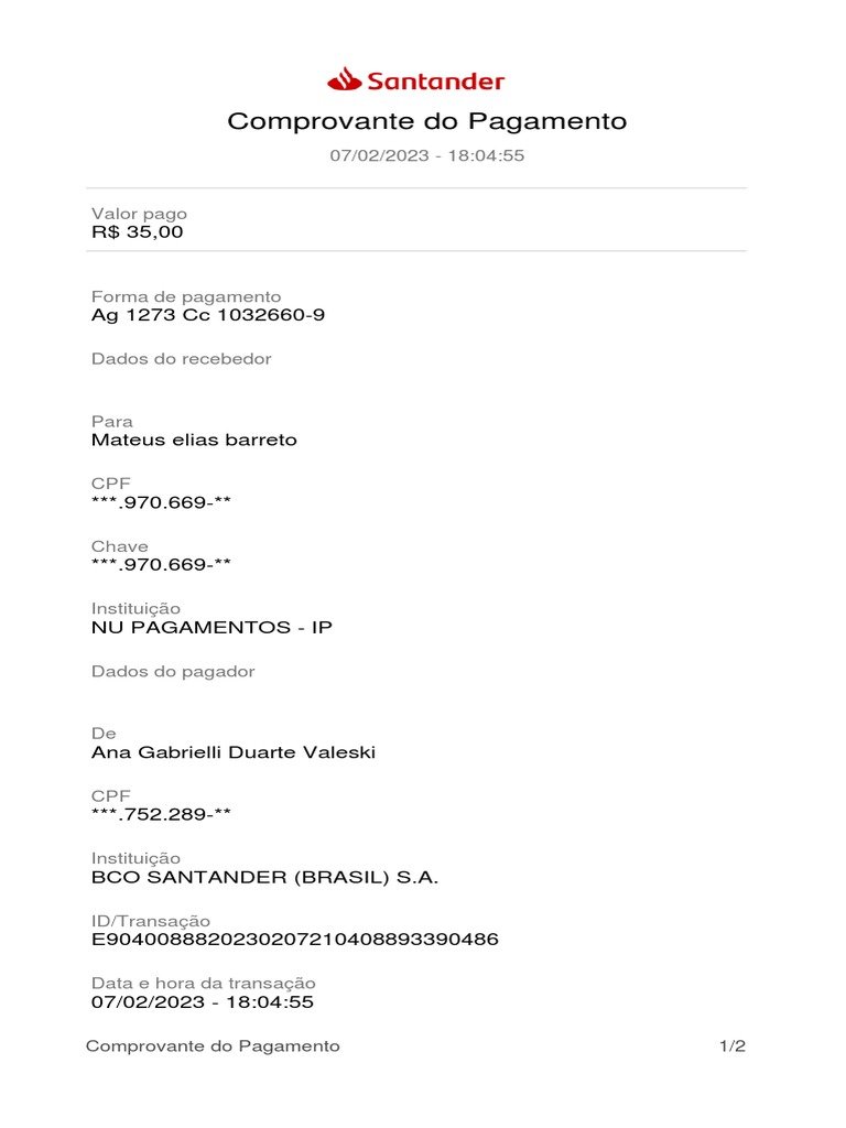 Comprovante No Cnpj