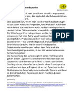 HV Text Flunkern in Der Fremdsprache Deutsch To Go IP