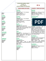 Agenda Semanal 9o Ano Turma A