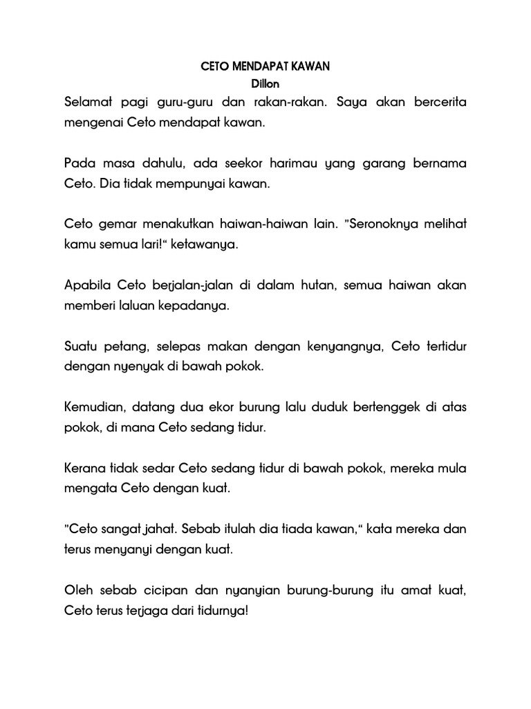 Ceto dan Persahabatan Baru | PDF