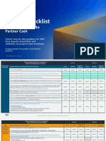 Partner MAP Checklist