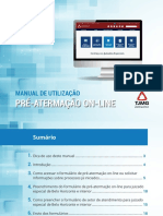 Manual Pre-Atermacao Online - Alteracoes 2022 - 1
