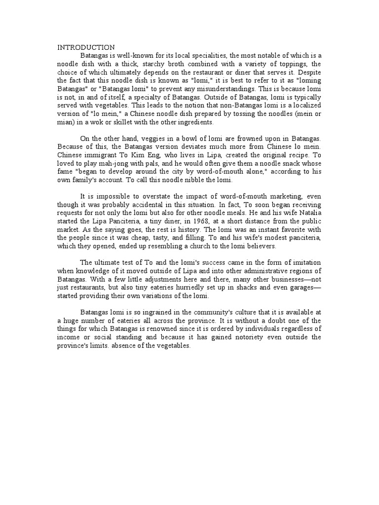 history-of-batangas-lomi-pdf-food-and-drink-preparation-east