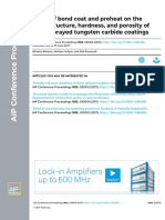 Effect of Bond Coat and Preheat On The Microstructure, Hardness, and Porosity of Flame Sprayed Tungsten Carbide Coatings