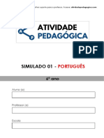 Simulado 01 - Português - 6º Ano