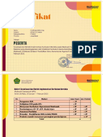 SERTIFIKAT BIMTEK IKM JENJANG MTS - ARIFIN