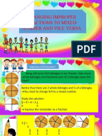 Changing Improper Fraction To Mixed Number and Vice Versa GRADE 5