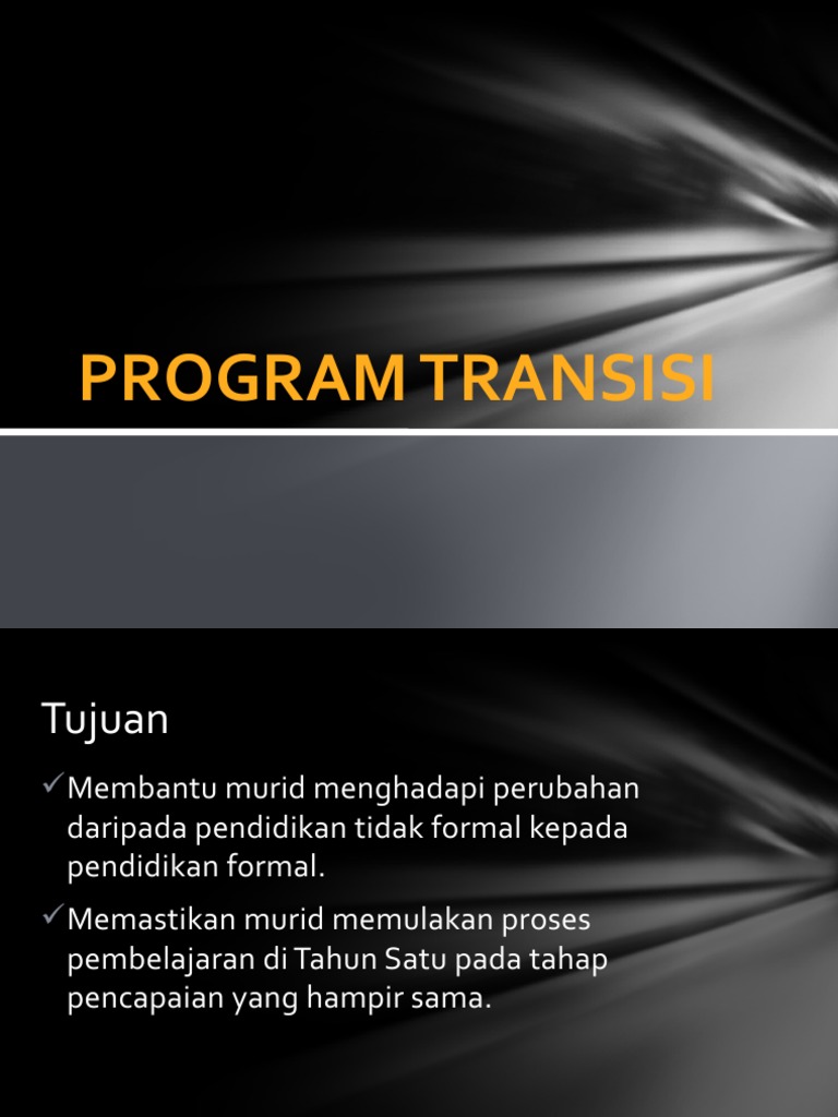 Program Transisi ke Tahun Satu | PDF | Karier & Perkembangan