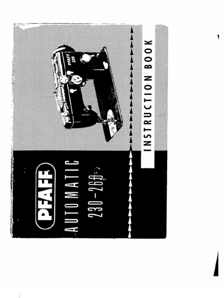Pfaff 230-260 | PDF | Sewing | Seam (Sewing)