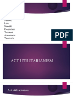 Act Utilitarianism