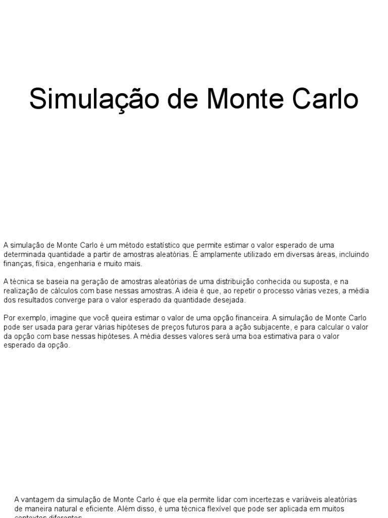 Simula o de monte carlo pdf