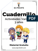 Cuadernillo Actividades Variadas 3 Años Elprofe20