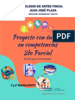 1° y 2° BACH. PROYECTO INTERDISCIPLINARIO 2do Parcial 22 Agosto Al 9 Septiembre