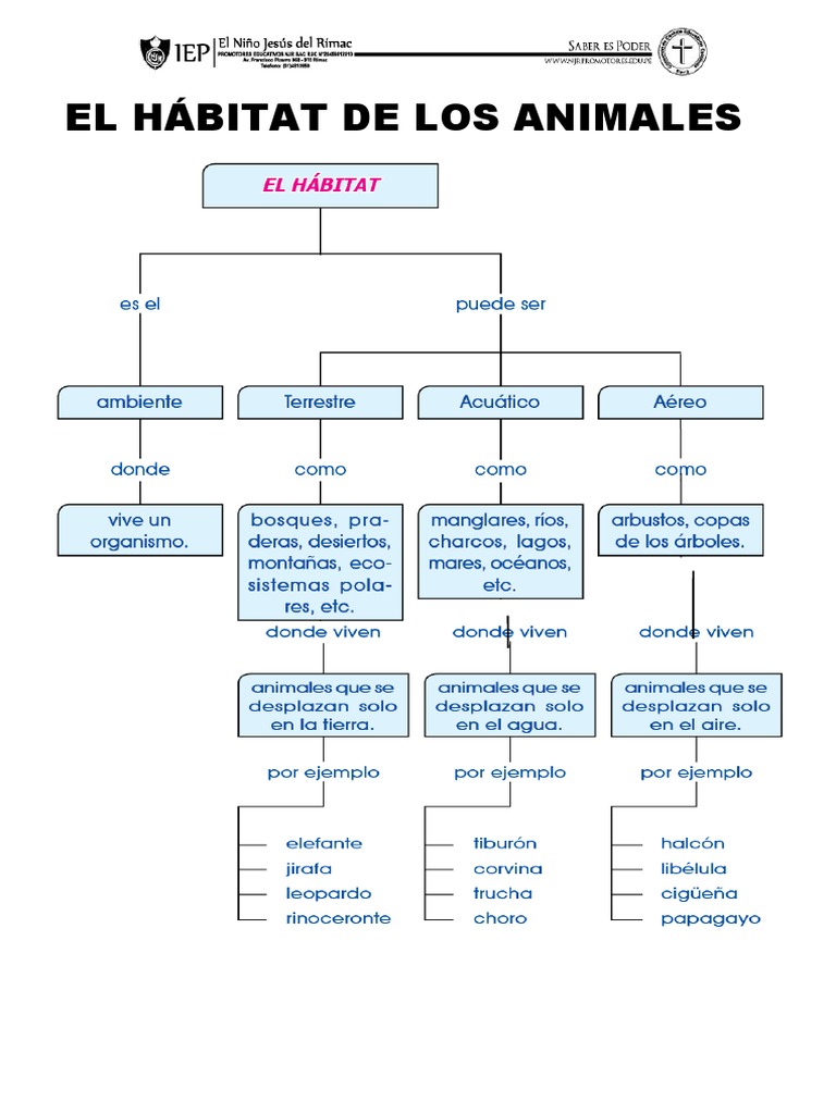 El Habitad de Los Animales para Segundo Grado de Primaria PDF