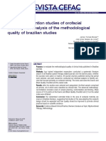 GMG. Clinical Intervention Studies of Orofacial Motricity An Analysis of The Methodological Quality of Brazilian Studies