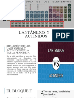 Lantánidos y Actínidos