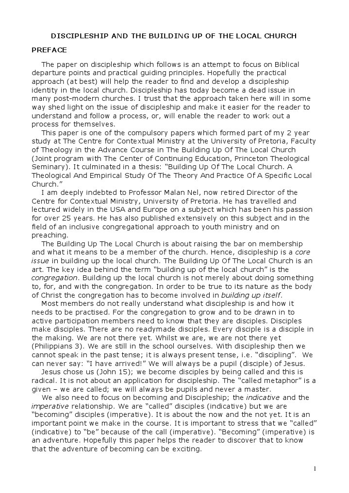 Discipleship | PDF | Disciple (Christianity) | Gospel Of Matthew
