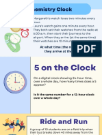 Chemistry Clock: at What Time (The Real Time) Did They Arrive at The Airport?