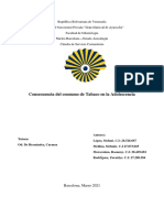 Consecuencias Del Consumo de Tabaco en La Adolescencia - Trabajo de Investigación. Servicio Comunitrio