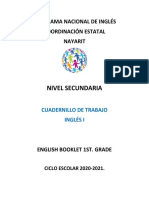 BOOKLET FIRST GRADE (1A) Ingles 