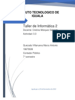 3.3 Taller de Informatica 2 - Quezada Villanueva Marco Antonio