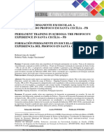 Texto Do Artigo Formao Permanente em Escolas A Experincia Do Profoco em Santa Ceclia PB 1