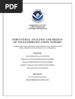 Structural Analysis and Design of Telecommunication Towers